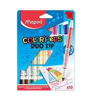 Maped Color'Peps Duo Tip Çift Uçlu Keçeli Kalem 10 Renk 849010