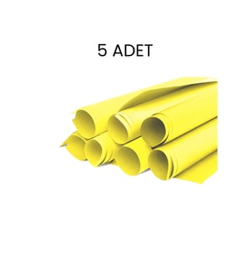 Fon Kartonu 50x70 5 Adet Limon Sarı