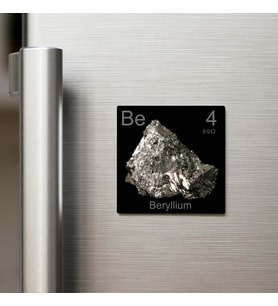 Beryllium (Berilyum) Elementi – Buzdolap Magneti – 9x9 cm