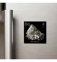 Beryllium (Berilyum) Elementi – Buzdolap Magneti – 9x9 cm