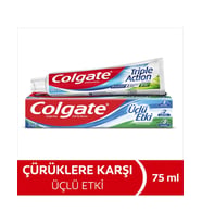 Colgate Üçlü Etki 75 ml Diş Macunu Ferah Nefes ve Beyaz Dişler İçin Güçlü Koruma