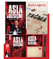 Asla Vazgeçme - Ayraç - Kartpostal - Poster - Yağma - Sayıştay Belgeleri - Atatürk İmza Baskılı Kalem