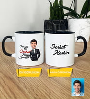 Kişiye Özel Karikatürlü Kolay Yetişmiyor Hediye Kupa Bardak Erkek Sevgiliye Abiye Babaya Doğum Günü Hediyesi (Siyah)