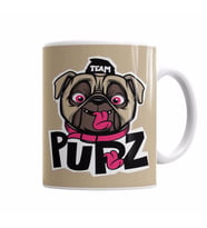 Kukla Köpek Pug Kupa Bardak Porselen