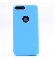 Apple iPhone 8 Plus Uyumlu Kılıf Zore Premier Silikon Kapak (Mürdüm)