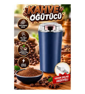 Paslanmaz Çelik Otomatik Kahve ve Baharat Öğütücü Yedek Bıçak Hediyeli