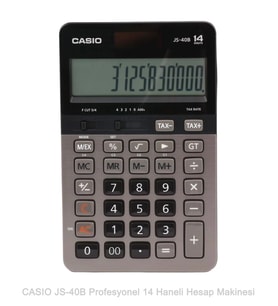 Casio JS-40B Profesyonel 14 Hane Masa Üstü Hesap Makinesi