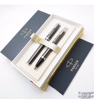 Parker IM Titanyum Metal Dolma Kalem + Tükenmez Kalem  İsme Özel Kalem  Hediyelik Kalem