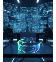 LED Işıklı Re Gözlüğü 7 Renk 5 Işık Modu Futuristik Tasarım