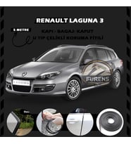 Renault Laguna 3 Oto Araç Kapı Koruma Fitili 5metre Parlak Siyah Renk