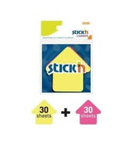 Gıpta Stick'n 76 x 76 Ok Şekil Yarı Saydam 2 Neon Renk 60 Yaprak