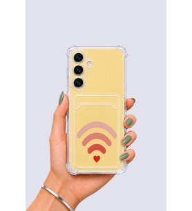 Samsung Galaxy S24 FE Kartlıklı Aşk Sinyali Desenli Kılıf - ETC2551-1666
