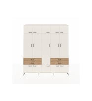 Hyperion Dolap 11 Raflı 4 Çekmeceli 2 Askılı 220x44x243 Aytaşı-Aytaşı/Çam