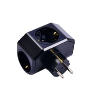 SİYAH YONCA PLUS 3LÜ TOPRAKLI PRİZ FİŞ 04-ZM (5680)