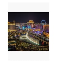 Las Vegas, Nevada - Ikonik Manzara - Popüler Seyahat Noktası Tablo Ahşap Poster Dekoratif