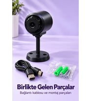 Mey İthalat® Type C Girişli WiFi Güvenlik Kamerası