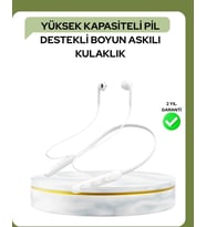 100 Saat Pil Ömrü Boyun Askılı Bluetooth Kablosuz Kulaklık (Çok Renkli)
