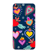 PrintiFy Huawei Y5 2018 ile Uyumlu Retro Color 3  Kamera Korumalı Şeffaf  Kılıf