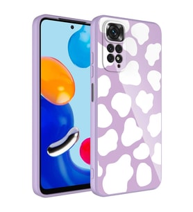 Xiaomi Redmi Note 11 Global Uyumlu Kılıf Kamera Korumalı Desenli Sert Silikon Zore Epoksi Kapak
