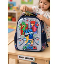 PJ Masks Team Anaokulu Okul Çantası Çocuk Sırt Çantası Günlük Okul Kullanımı 32 x 25 x 10 cm