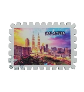 Malezya Temalı Pul Magnet (Karışık)