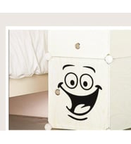 Tuvalet Sticker Sevimli büyük ağız gülen yüz ev dekorasyon yaratıcı desen çevre dostu duvar çıkartmaları