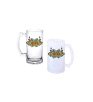 Ghostbastır Design Tiki Bar Kulplu Bira Bardağı Buzlu veya Şeffaf Seçenekli 0230