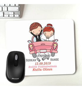 Kişiye Özel Evlendik Mutluyuz Kişiye Özel Mousepad