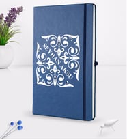 BK Gift Kişiye Özel İsimli Lacivert Termo Deri Defter 16x24cm Model 10