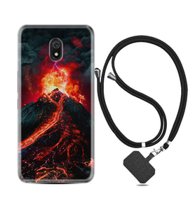 Xiaomi Redmi 8A 8 Pro 9C 9T 10C 11T Pro Kılıf Boyun Askılı Silikon Yanardağ 1611