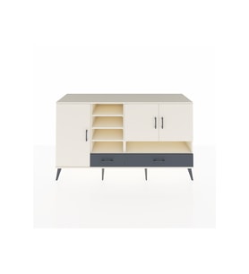Kronos Konsol 8 Raflı 2 Çekmeceli 3 Kapaklı 176x59x99 Aytaşı-Aytaşı/Antrasit