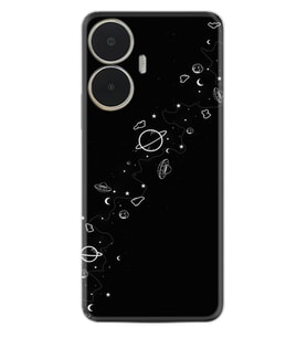 Realme C55 Kılıf Silikon Desen Özel Seri Planet 1620