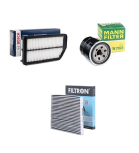 Bosch Filtre Bakım Seti Kia Ceed 1.0 100 Beygir Hava + Yağ f. + Polen Filtre Filtron