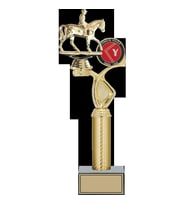 ODAK KUPA - Figürlü Kupalar - At / Binici Figürlü Kupalar FG-015 A - 39 cm