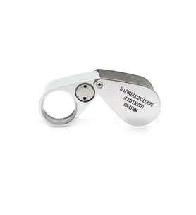 Kontrol Için Özel Kutulu Metal Işıklı Lup 30X21