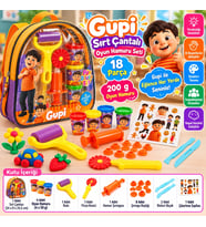 Sırt Çantalı Gupi Oyun Hamuru Seti 200 gr 18 Parça