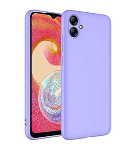 Coverzone Samsung Galaxy A04E ?le Uyumlu K?l?f Z-Mara Lansman Vieri Tam Koruma Arka Kapak Kamera Koruma �?k?nt?l? P�r�zs�z Y�zey Lila