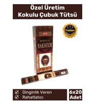 Özel Üretim Dinginlik Veren Meditasyon Çakra Enerji Rahatlatıcı Kokulu Çubuk Tütsü 6 x 20 Adet