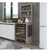 Kenzlife ankastre fırın dolabı hümeyra crd 165*60*56 mutfak kapaklı
