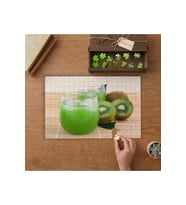 Kivi Suyu - Taze Meyve Suyu Tasarımı 240 parça Ahşap Puzzle Ahşap Kutuda MP01824