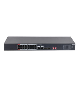 Dahua S3218-16et-135, 16 Port, Megabit, Poe 135w, 2 Port Gigabit Uplink, 2 Port Gigabit Sfp, Longe R