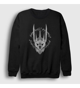 Presmono Unisex Siyah Sauron Yüzüklerin Efendisi The Lord Of The Rings Sweatshirt 253378tt