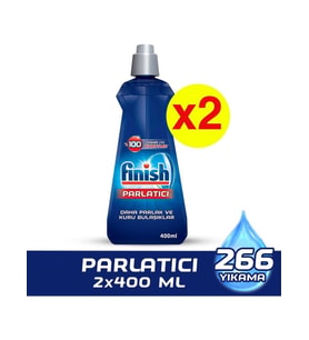 Finish Bulaşık Makinesi Parlatıcı 2 X 400 ml