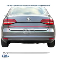 Vw Jetta Krom Bagaj Alt Çıtası 2015-2018 Arası Paslanmaz Çelik