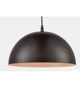 MYLİGHTS  RETRO RUSTİK METAL SARKIT AVİZE 30 CM  MAT SİYAH İÇİ BEYAZ  