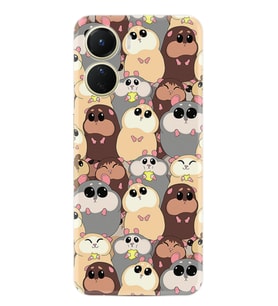 Vivo Y16 Kılıf Silikon Desen Özel Seri Sevimli Hayvanlar 1730