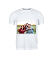 Kişiye Özel Fotoğraf Baskılı Tişört - Kendi Fotoğrafınla Beyaz Unisex Tişört