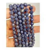 Bileklik Boy Safir Taşı Faset Kesim Yarım Dizi 7mm (45508) (18CM UZUNLUĞUNDADIR)
