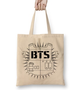 Bangtan Boys Bts Kim Taehyung V Jin Kim Bez Çanta Uzun Saplı
