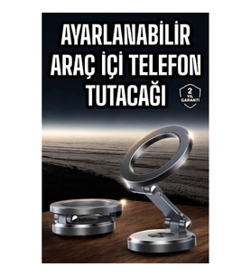 Mey İthalat® Araç İçi Telefon Tutacağı Manyetik Tasarım Ayarlanabilir